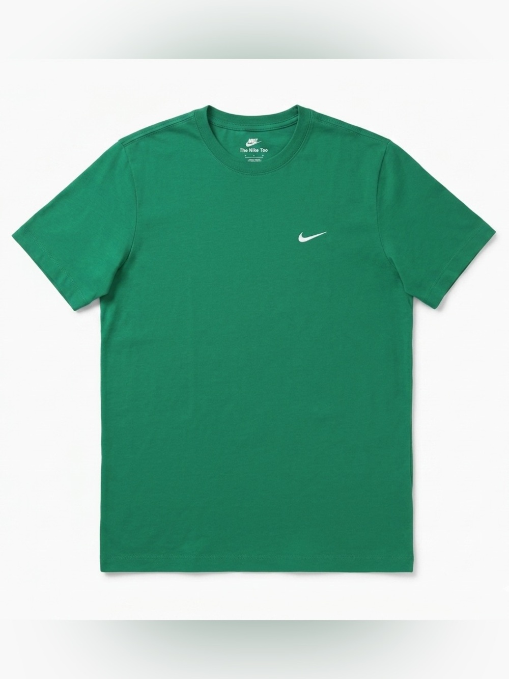 Nike Green Crew Neck T-Shirt with White Swoosh